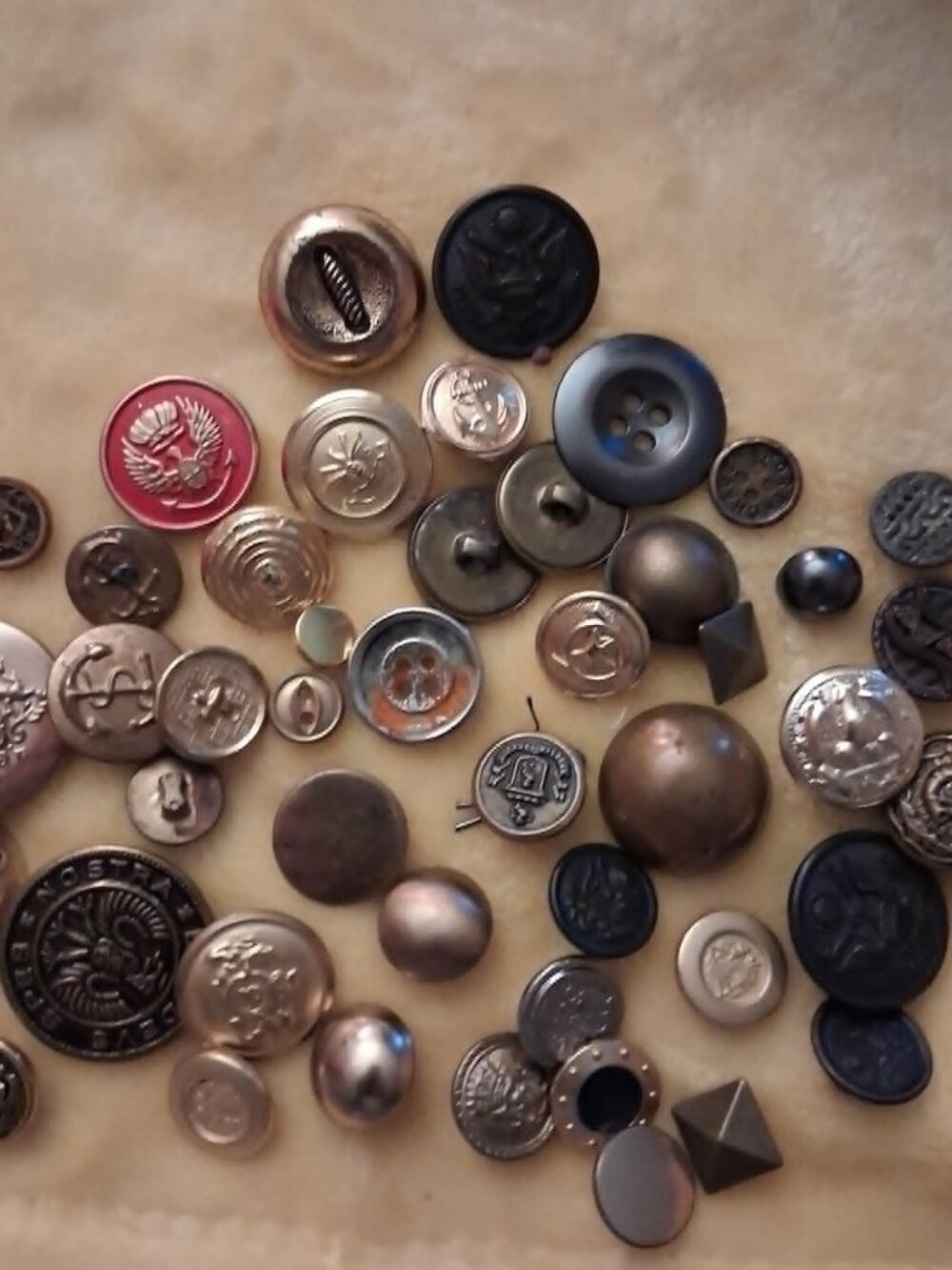 Vintage Style Brass Buttons -Bundle